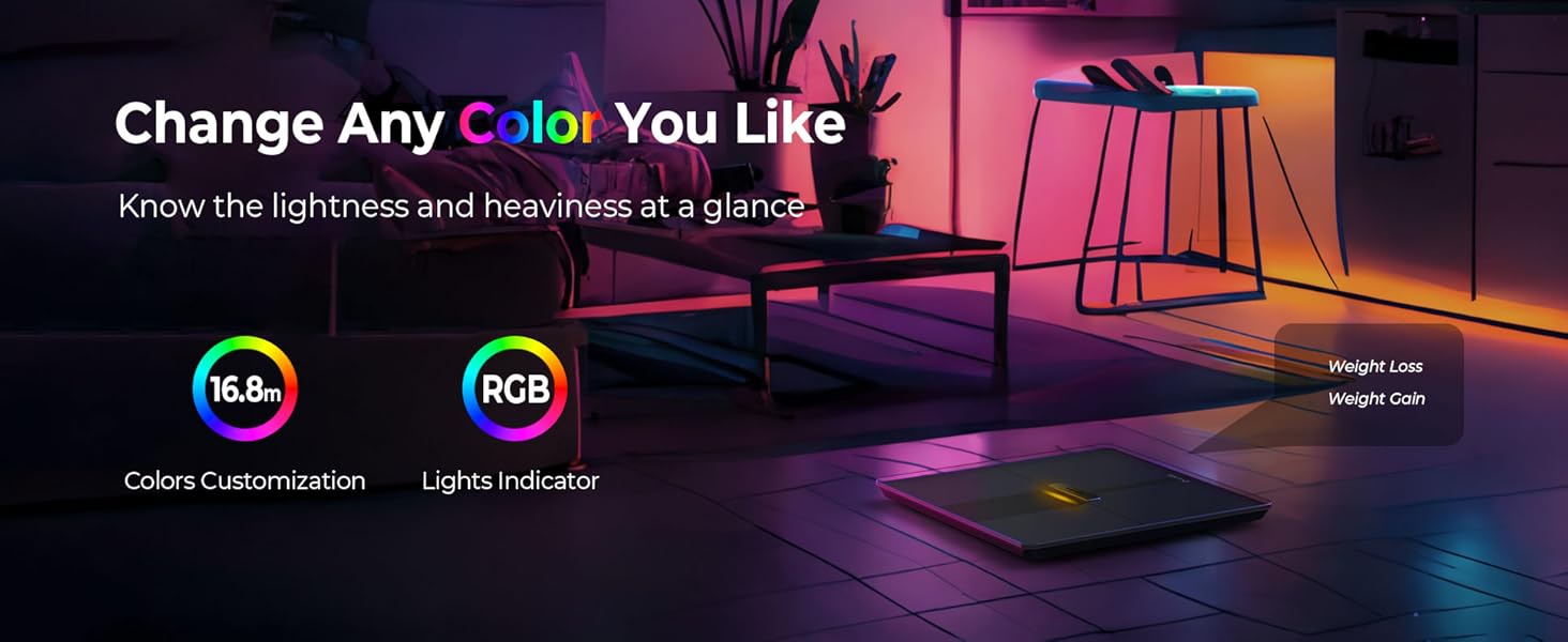 Professional Smart Scale for Body Weight, BMI, Body Fat, Muscle Mass