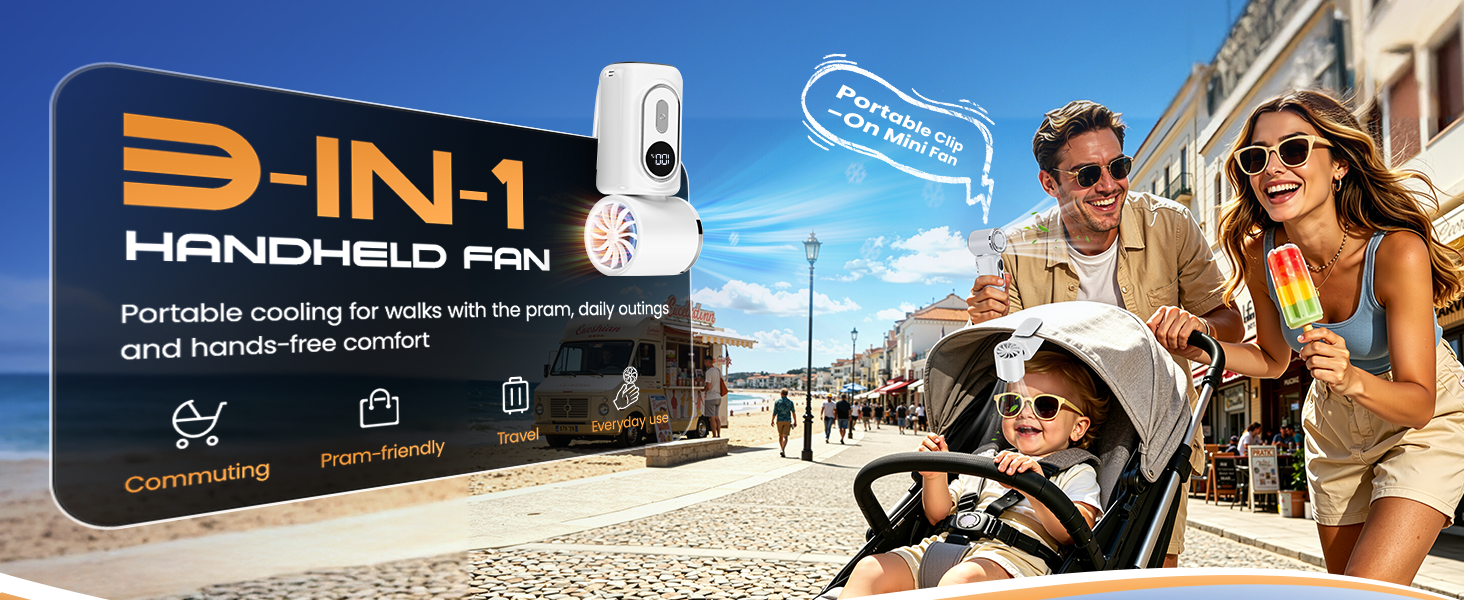 Portable Clip-On Mini Fan