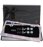 XCLPF Bling License Plate Frame for Women, 2PCS Rhinestone License Plate Frames| Over 1200 pcs14 ...