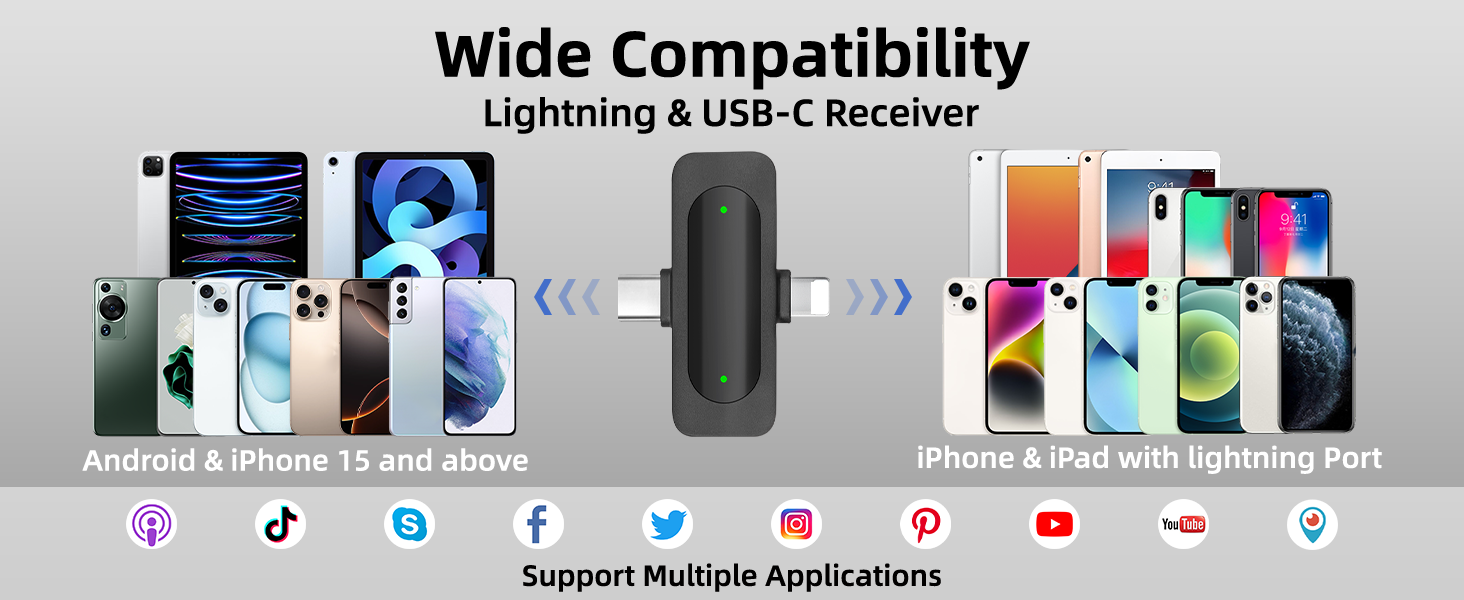 2 in 1 mic for iphone and android