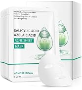 GUOYAOLIFU Facial Mask Face Masks Skincare Salicylic Acid Azelaic Acid 10 Sheet Masks Acne Sheet ...