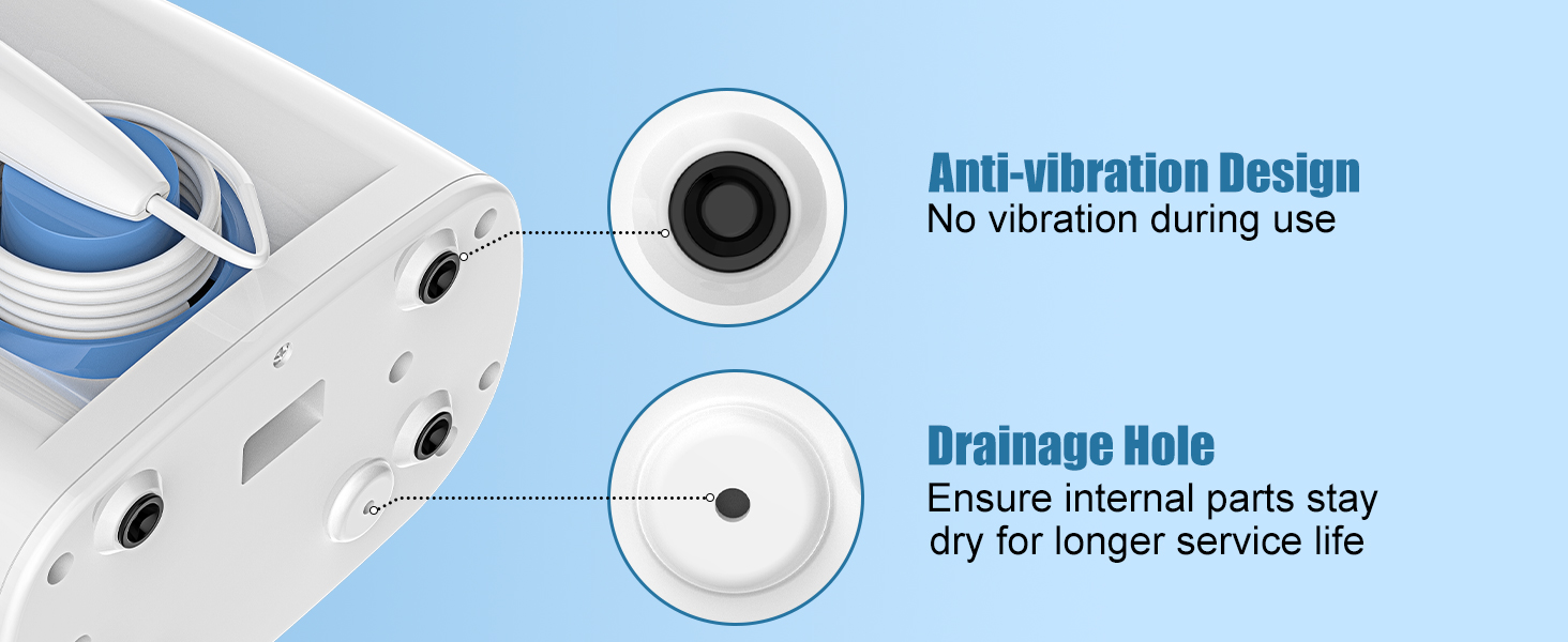 No vibration during use and longer service life