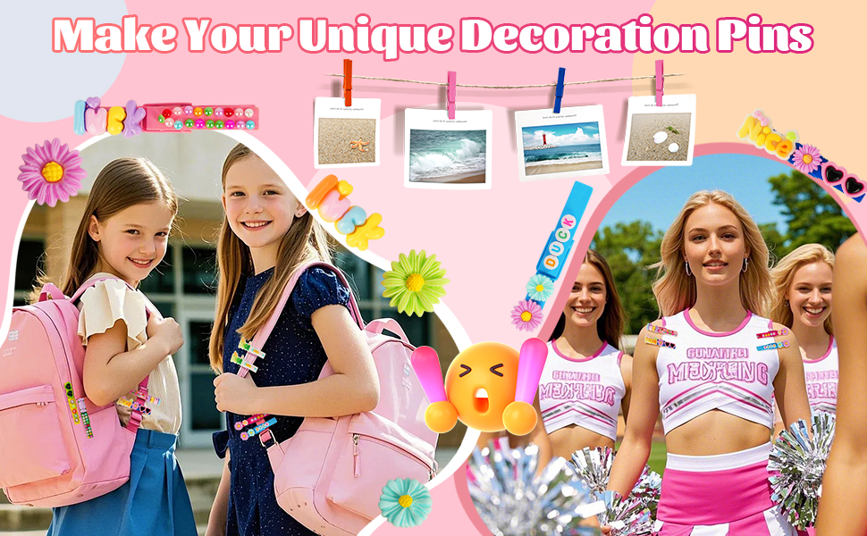 Cheer Pins Spirit Clips Clothes Pins Wooden Cheer Pins for Backpacks