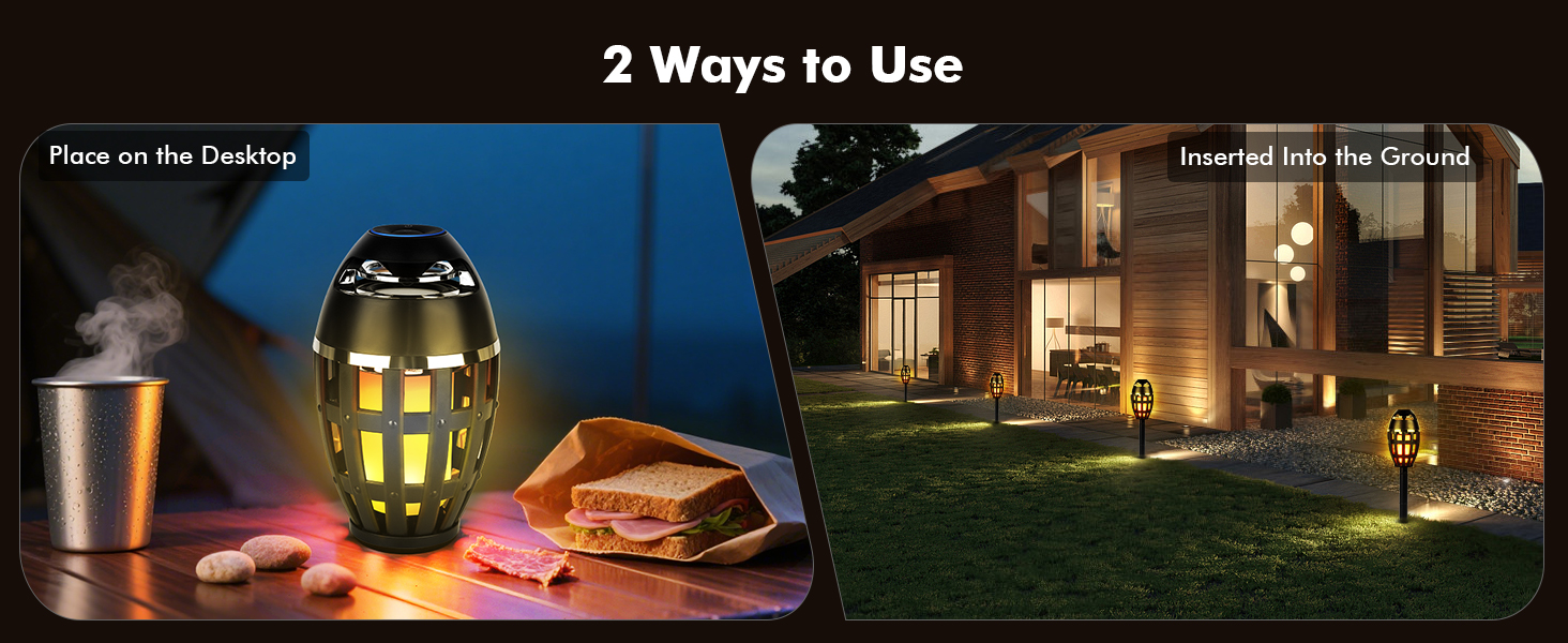 Outdoor Bluetooth Flame Speakers