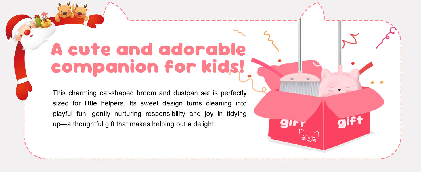 Mini Broom with Dustpan for Kids