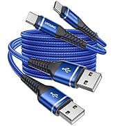 USB to USB C Cable 60W Fast Charging 6FT, 2Pack USBA to USBC Cable for CarPlay/Android Auto, USB ...