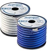 Install Link 8 Gauge Marine Power Wire, Pure Tinned OFC Copper (25ft x 2 Spools=50ft)