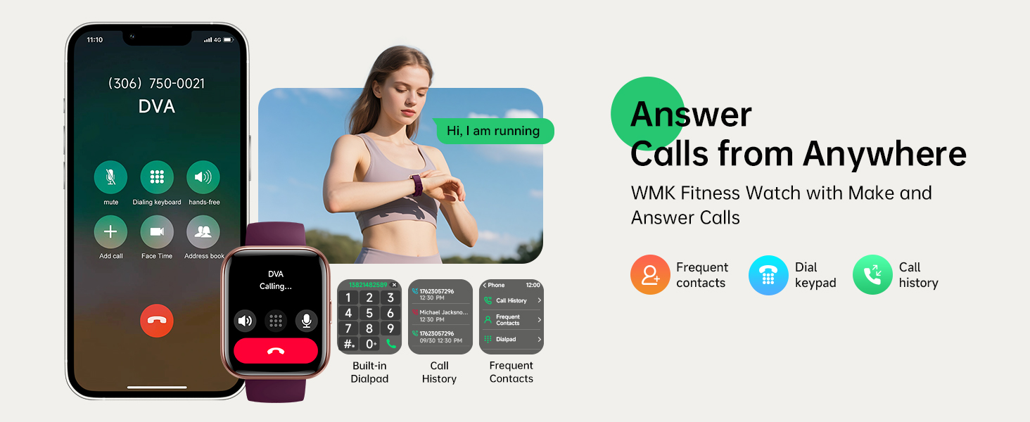 smart watch for iphone and android phones compatible