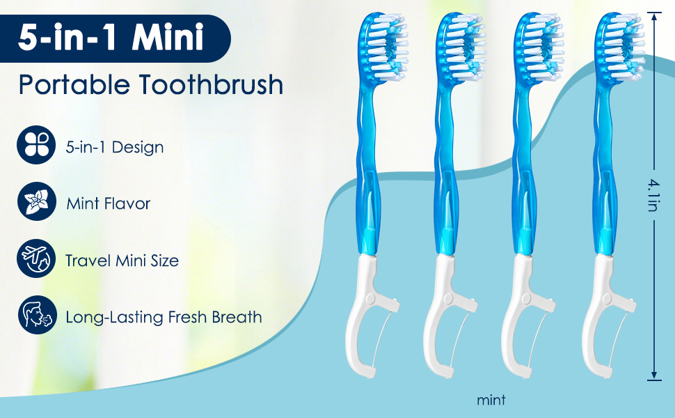 5-in-1 Portable Mini Toothbrush
