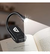 Minsk Book Light, 360° Flexible Book Reading Light, Eye Caring 3 Color Stepless Dimming Brightnes...
