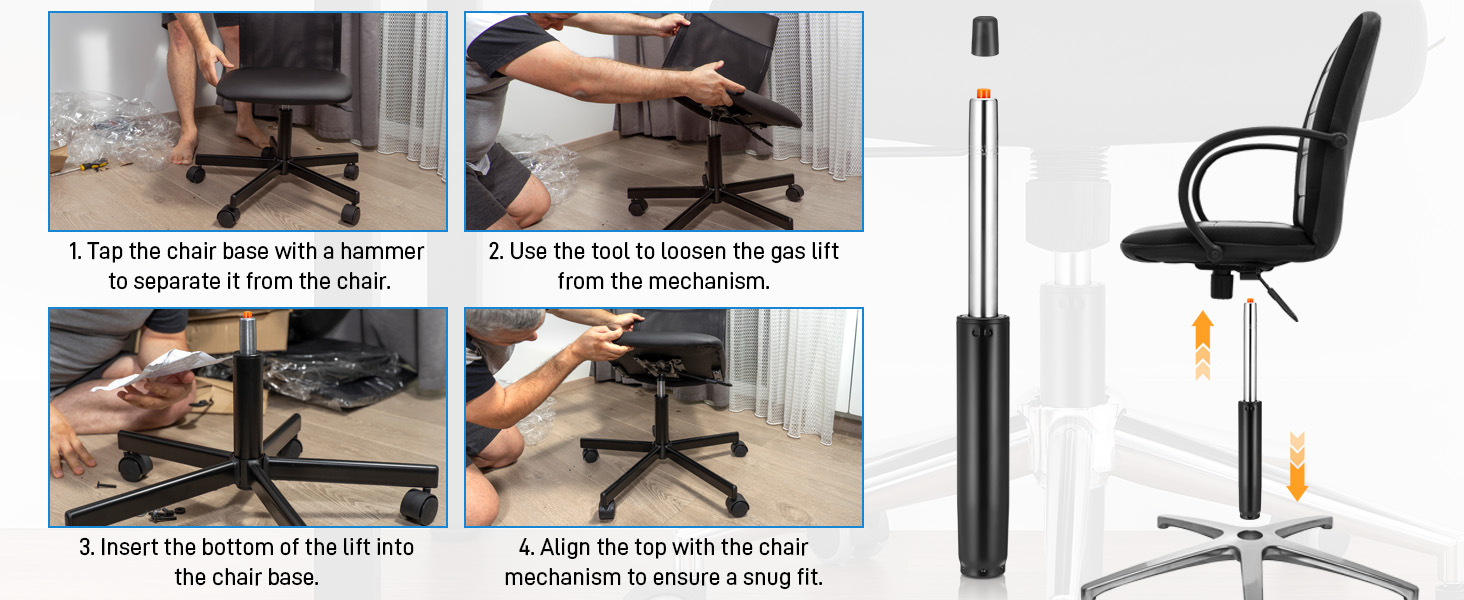 office chair gas lift cylinder replacement