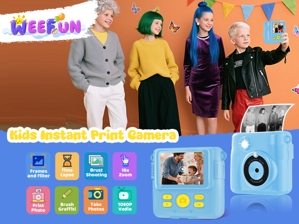 Kids Camera Instant Print