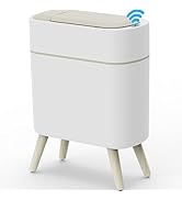 Yatmung Motion Sensor Bathroom Trash Can with Lid 2.5 Gal Smart Trash Bin - Waste Basket for Bedr...