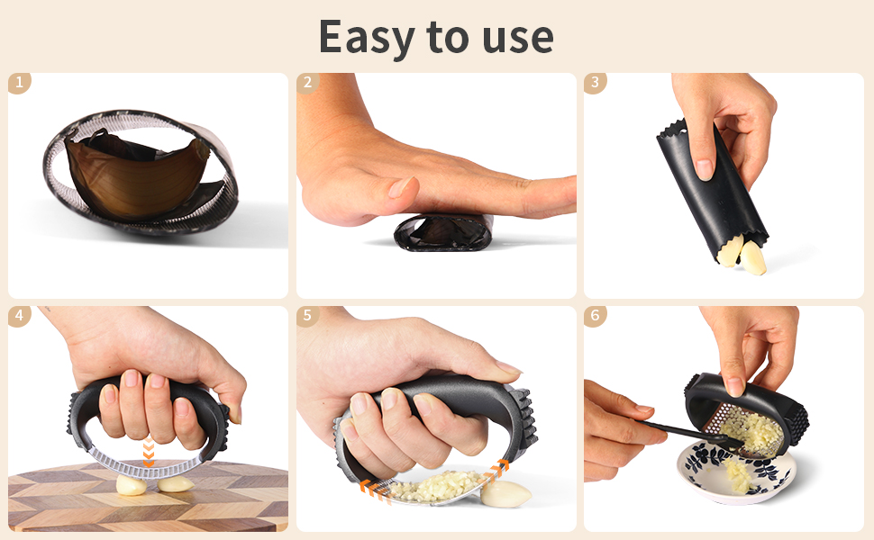 garlic press stainless steel