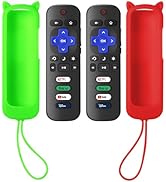 SOTATOO (Pack of 2) Replacement Remote for Roku TV with Soft Protective Case(Glow in The Dark), U...