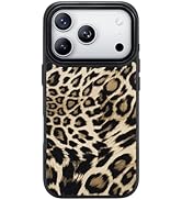 NIMASO for iPhone 17 Pro Case, Cheetah Pattern for Women Girls, Compatible with MagSafe, iPhone 1...