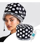 Electric Hair Steamer Cap with 2 Mode Temperature Control, Removable Washable Thermal Spa Hat for...
