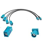 Fakra Z Coax Cable TUOLNK Fakra Z Male to Dual Fakra Z Female Splitter Cable 12inch (30cm) Fakra ...