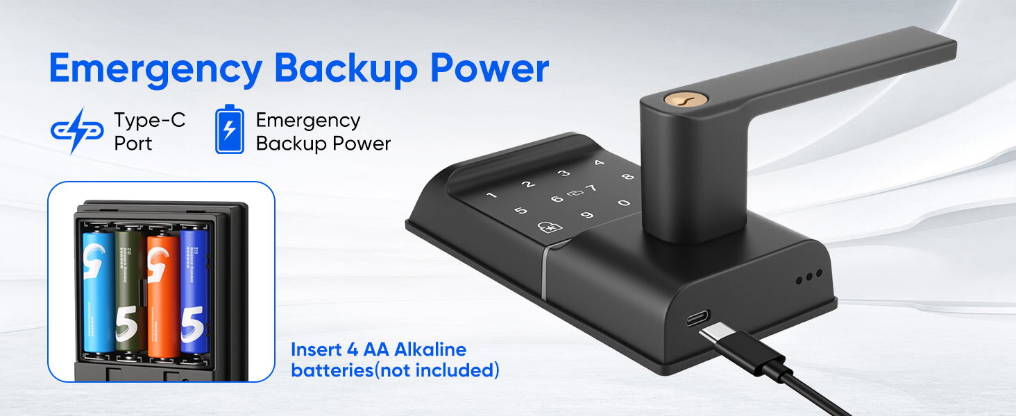 Keypad Smart Door Lock with Handle