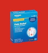 Basic Care Maximum Strength OTC Pain Relief , 4% Lidocaine Patch, 3.9” x 5.5”, 15-Count Bo...