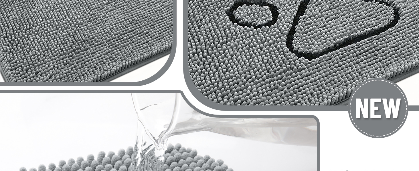 OLANLY Chenille Mud Mat