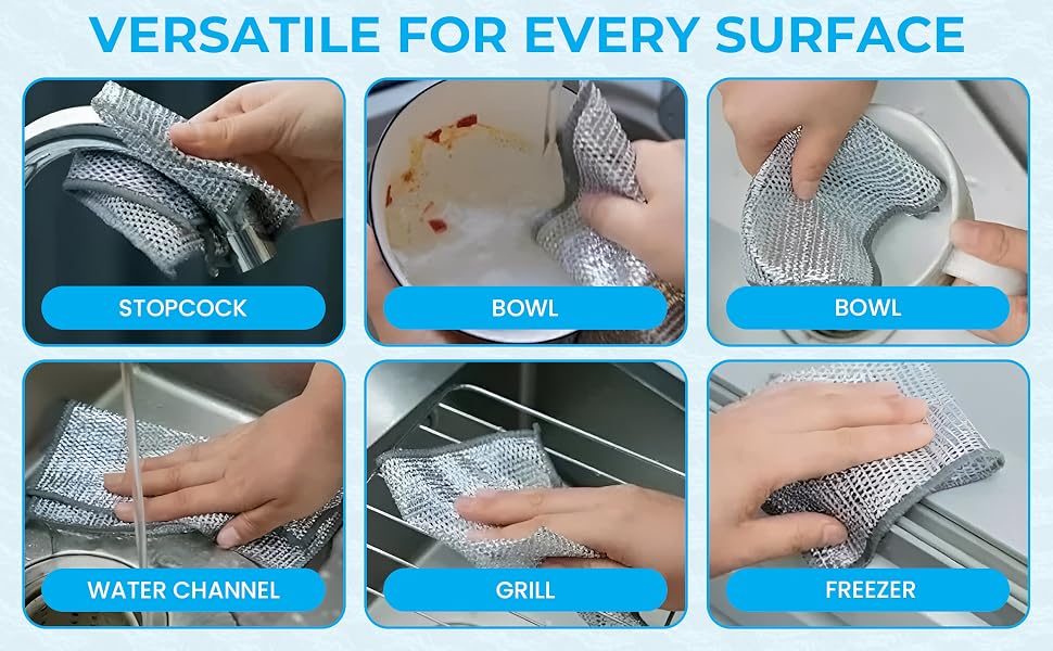 wire dishwashing rag
