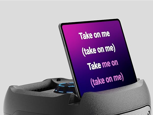 Featuring a built-in stand for your phone or tablet