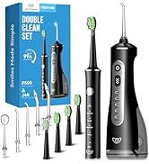 JTF Electric Toothbrush with Water Flosser Combo: 2-in-1 Portable Oral Clean Kit for Effective Ye...