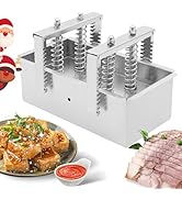 SJXHRFXY 6.6LB 304 Stainless Steel Deli Meat Press, Tofu &amp; Cooked Meat Mold with Drain Holes, Fil...