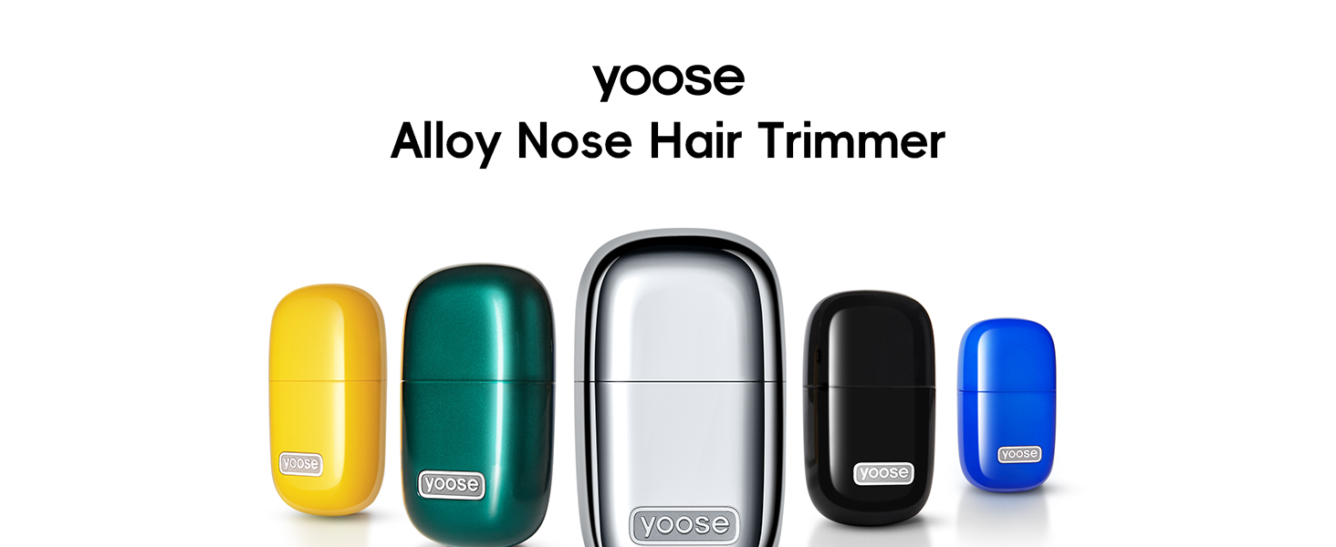 yoose portable alloy nose hair trimmer for men and women
