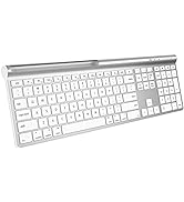 CHESONA Wireless Bluetooth Keyboard for Mac, Support USB-A to USB-C Wired Connection for iMac, Ma...