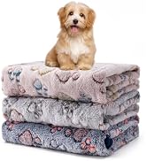 1 Pack 3 Blankets Fluffy Premium Fleece Soft Pet Blanket Flannel Throw for Cat Dog Puppy (Medium ...
