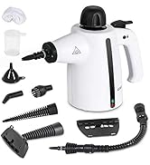 COMMERCIAL CARE Handheld Steam Cleaner, 9-Piece Accessory Set, White, Steamer for Cleaning, Couch...