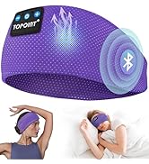 TOPOINT Sleep Headphones Headband Bluetooth 5.4, Sports Headband Earphones Sleeping Bluetooth Wir...
