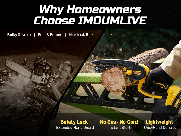 cordless chainsaw better than traditional gas chainsaw