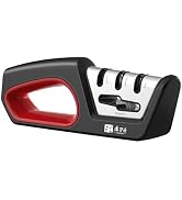 Shammgria 4 in1 Knife Sharpener — Diamond-Coated Ceramic Sharpening Stones Compatiable for All Kn...