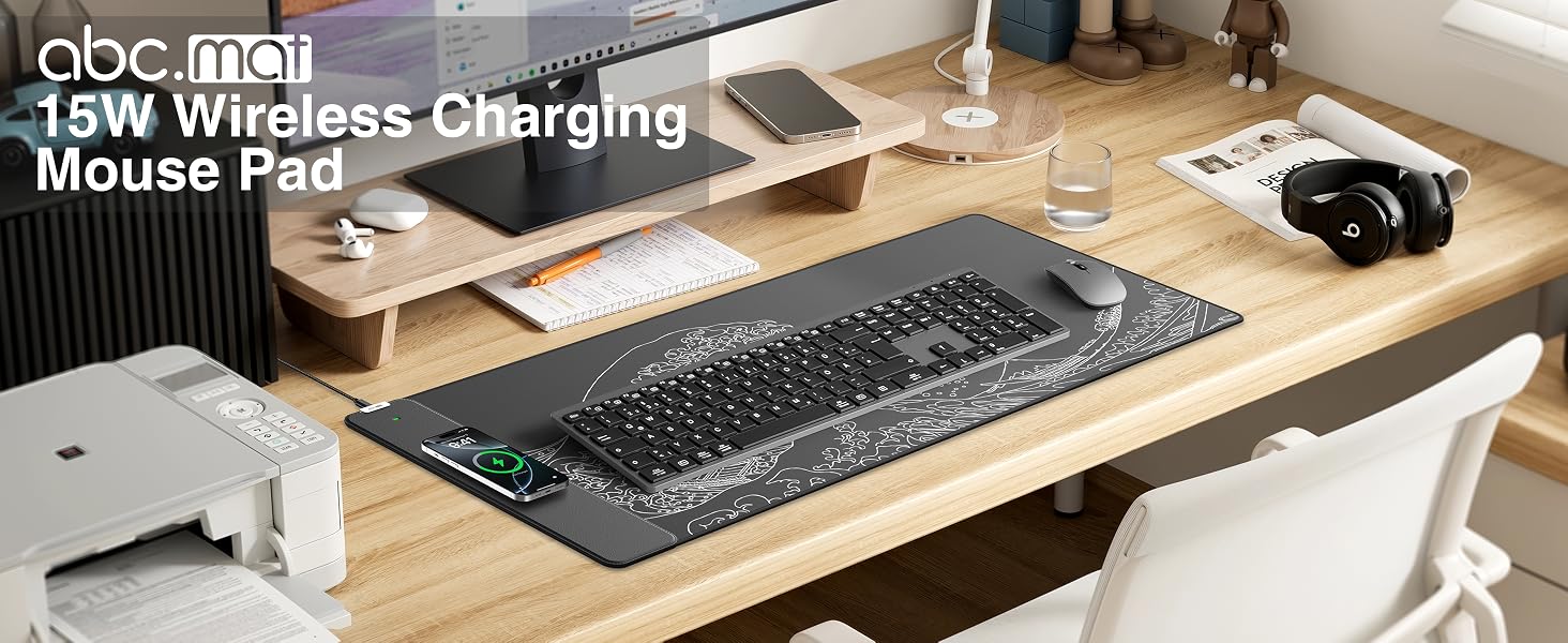 Wireless Charging Mouse Pad