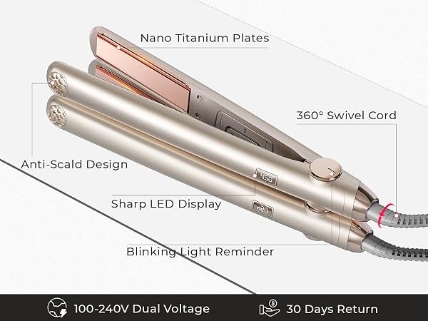 TYMO Flat Iron Hair Straightener