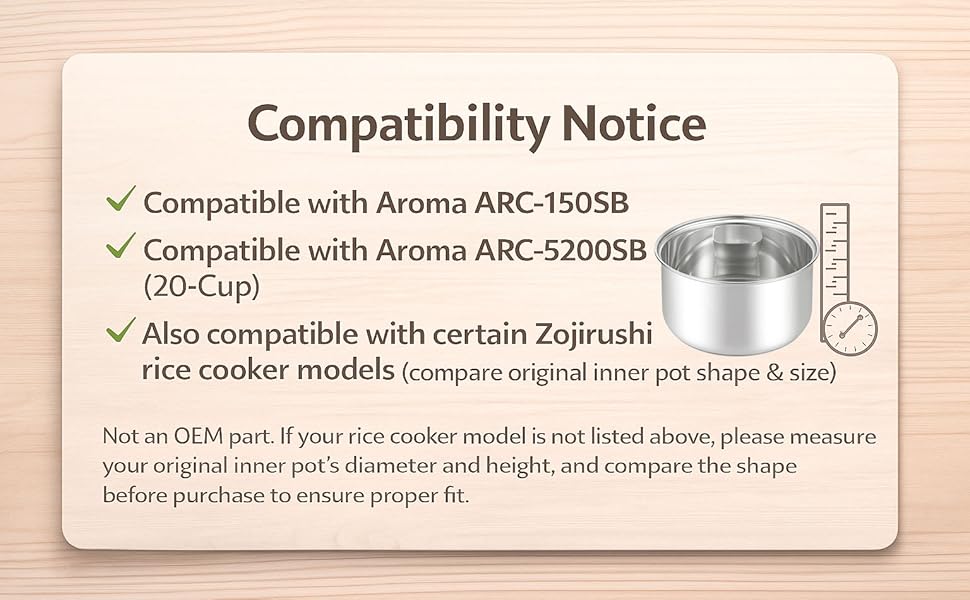 stainless steel rice cooker inner pot