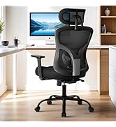 HUANUO Ergonomic Office Chair, High Back Mesh Chair for Big and Tall People with Lumbar Support, ...