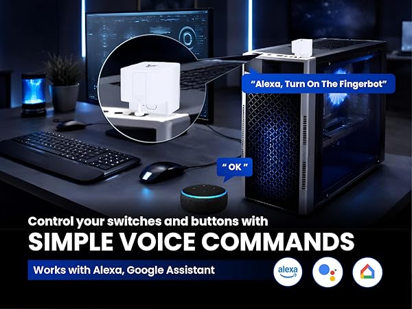 Control your switches and buttons with simple voice commands