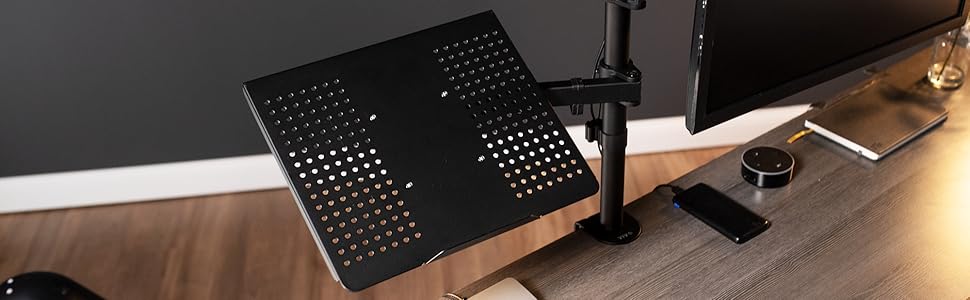 monitor mount and laptop holder