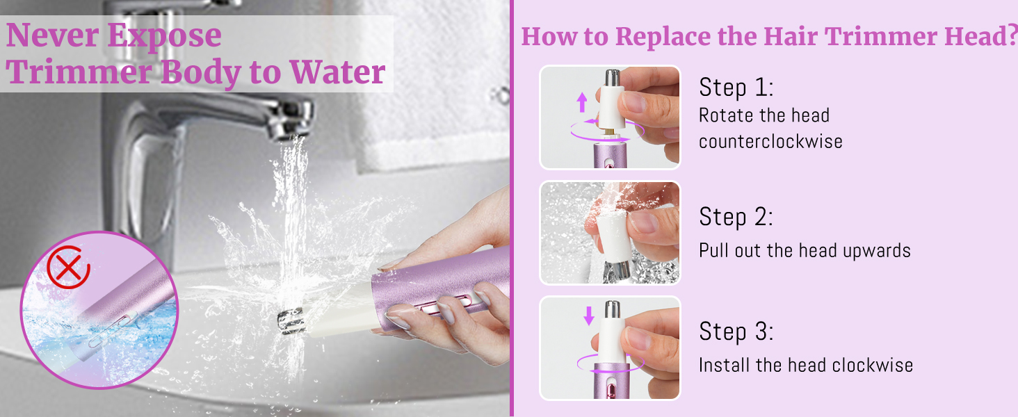 Mendaping 2025 Rechargeable Nose and Ear Hair Trimmer With LED Dispaly for Women Men