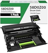 EUVIVI Remanufactured 58D0Z00 Drum Unit Replacement for Lexmark 58D0Z00 Imaging Unit for MS725dvn...