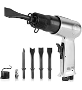 Air Hammer, Semme 4500 BPM Air Chisel with 4 Piece Chisel Punch Bits Tools, Industrial Handle Str...