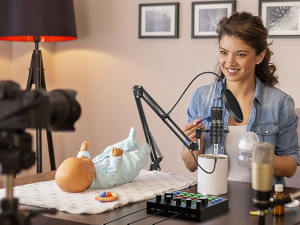 Podcast Equipment Bundle for 2, Podcast Equipment Bundle, Audio Interface, podcast equipment