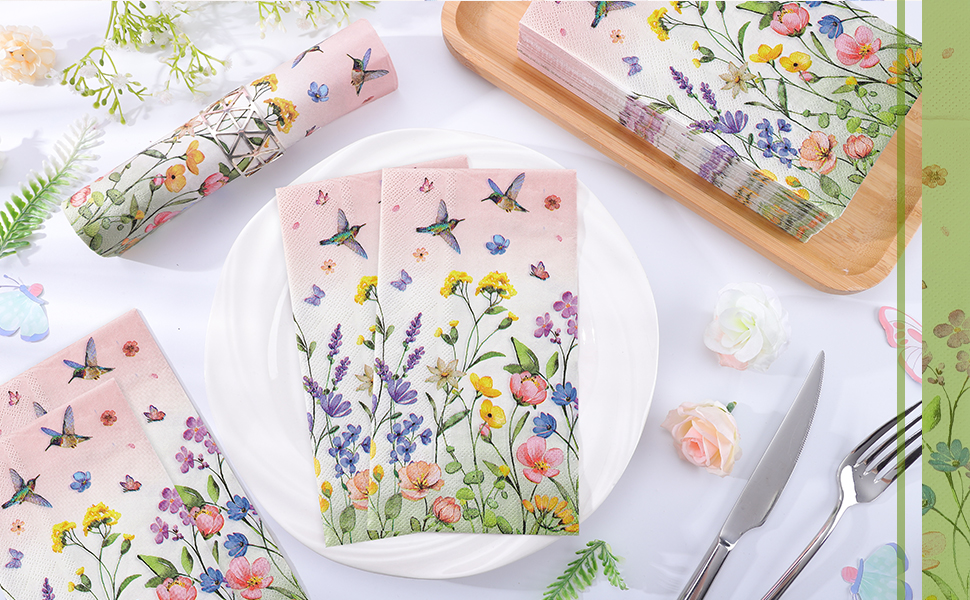 wildflower napkins