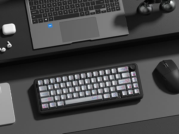 Keyboard keycaps Set, Double Shot PBT keycaps,Cherry Profile Custom Key caps Metal Coating,Silver