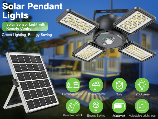 4 leaf solar shed light