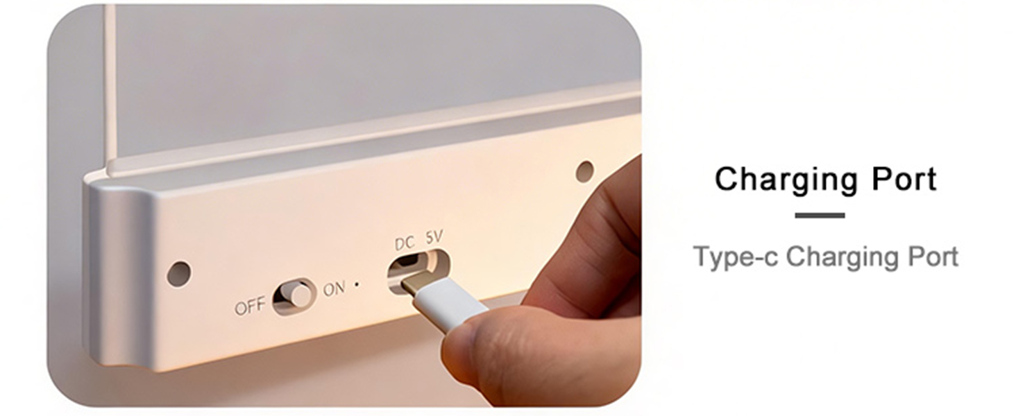 LED Clear Flat Book Light